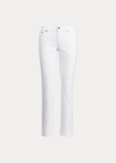 Jeans Ralph Lauren Mujer Blancos - Slimming Modern Curvy - MKUOW9103